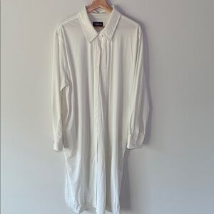 Carbon38 Classic White Button Down Maxi Dress